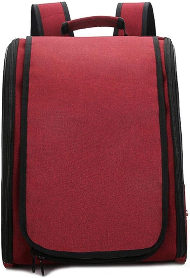 Bird Carriers Pet Parrot Backpack Bird Travel Carrier Outerdoor Breathable Hiking 1Pcs Black