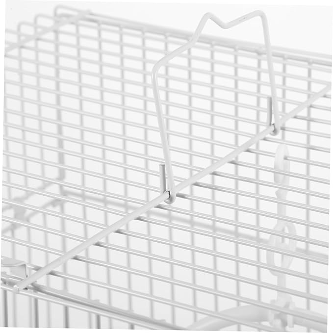 VILLCASE Portable Lightweight Parrot Travel Cage for Pearl Jade Finches and Painted Eyebrow Birds Iron Pet Carrier with Enhanced Air Circulation Convenient Outdoor Bird Carrier for Walking