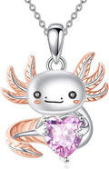KZX Cat/Dog/Phoenix/Eagle/Whale/Shark/Puffin/Starfish/Chicken/Butterfly/Owl/Bee/Frog/Seahorse Necklace Sterling Silver Animal Pendant Jewelry Gift for Women