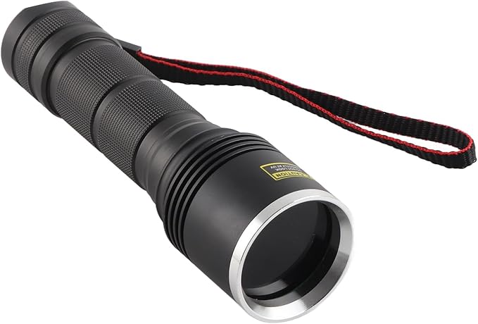 UV Flashlight 365nm, 1800M Black Light for Pet Urine Detection, Aluminium Alloy, 6.1 Inch, Compact Lightweight Design