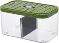 Small Fish Tank Aquarium Breeding Box Table Centerpieces Box Acclimation Hatchery for Fishes, Green