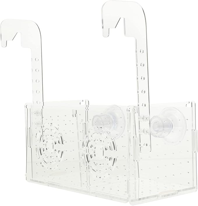 Milisten Aquarium Fish Breeding Box Acrylic Fish Tank Divider Suction Cups Lightweight Portable Safe
