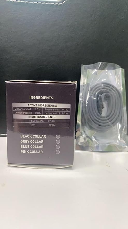 Flea Collar for Dogs, 4 Pack Flea and Tick, Dog Flea Collar with Natural Essential Oils, Adjustable Size for All Ages of Dogs(Black)