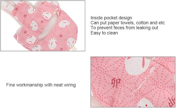 Pet Bird Cute Diaper, Parrot Diaper Flying Costume Reusable Diapers Bird Diapers Flight Suite for Parrots Pigeons Pet Supplies (M Yellow)