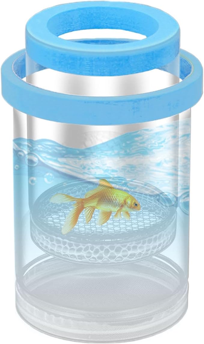 Floating Fish Isolation Box for Fish Tank, Floating Aquarium Breeder Hatching Box Clear Egg Isolation Net Incubation Boxes for Clownfishes Betta Guppy
