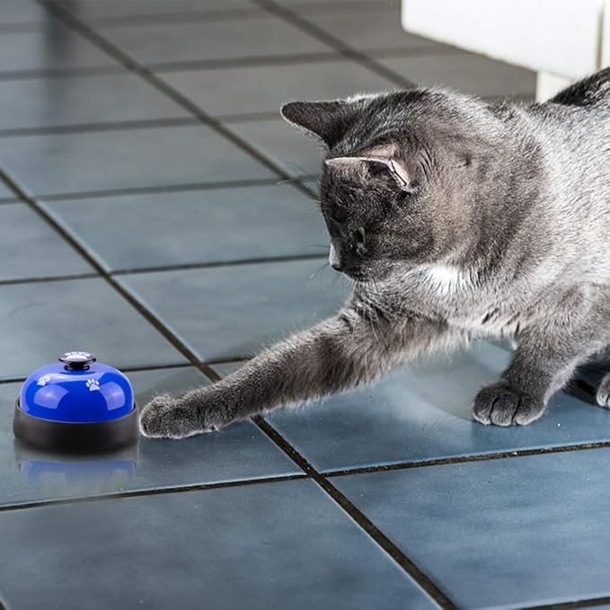 Comsmart Dog Training Bell, Set of 2 Dog Puppy Pet Potty Training Bells, Dog Cat Door Bell Tell Bell with Non-Skid Rubber Base