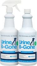 Urine B-Gone, Professional Enzyme Odor Eliminator & Pet Stain Remover, Human, Cat & Dog Urine Cleaner, Effective on Laundry, Carpets & More, Original Scent, 32oz, Pack of Two