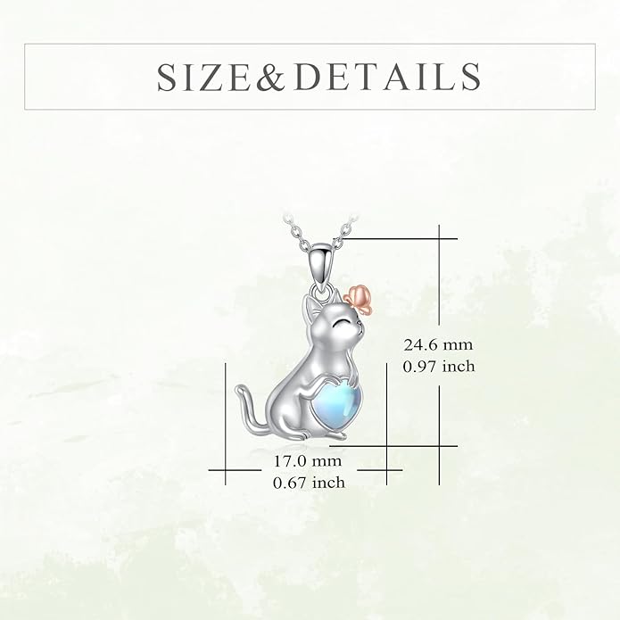 KZX Cat/Dog/Phoenix/Eagle/Whale/Shark/Puffin/Starfish/Chicken/Butterfly/Owl/Bee/Frog/Seahorse Necklace Sterling Silver Animal Pendant Jewelry Gift for Women