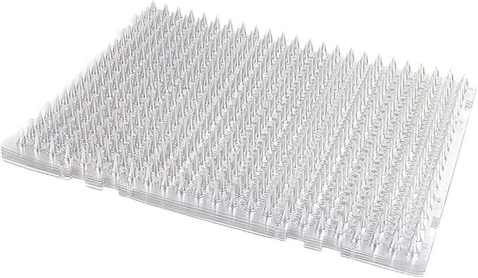 10-Pack Cat Deterrent Spike Mats, Plastic Thorn Strips to Keep Cats Off Furniture, Beds, Counters, Protective Mat for Sofas, Tables, and Gardens