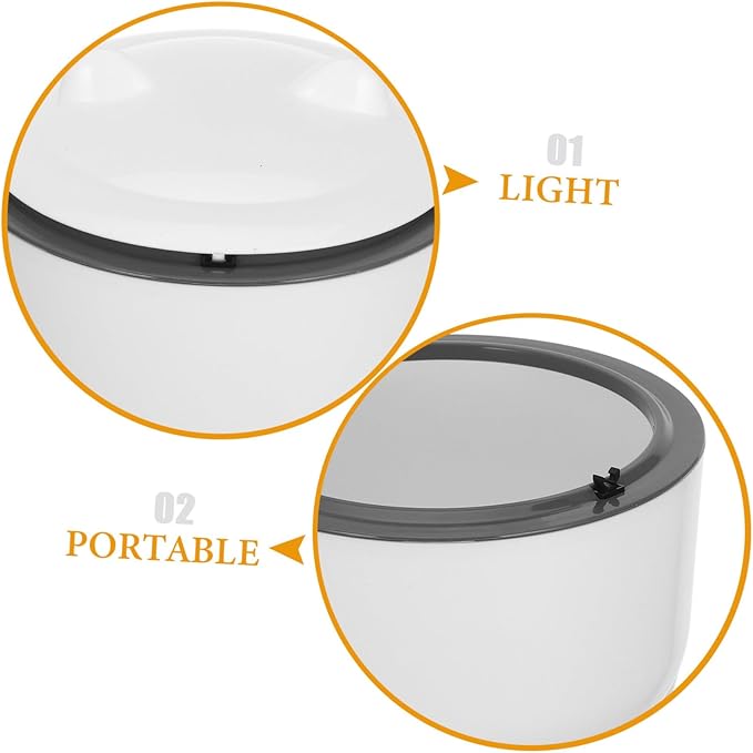 Kisangel 1set Pet Litter Disposal Bin with Sealed Design Odor-Controlled Cat Litter Trash Can Includes Replacement Bags Reusable Pet Waste Container for Easy Cleanup