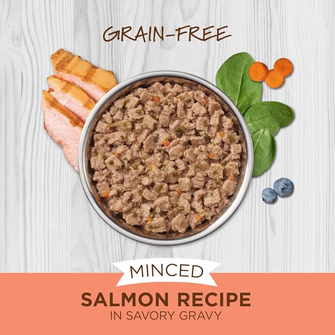 Instinct Original Minced Natural Wet Cat Food, Grain Free Recipe - Real Salmon, 3.5 oz. Cups (Pack of 12)