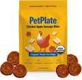 PetPlate Chicken Apple Sausage Bites, Human Grade Dog Treats, All Life Stages, Grain-Free, Organic and Real Ingredients, High Protein, Healthy Snacks (Pack of 1, 4.5 Ounce)
