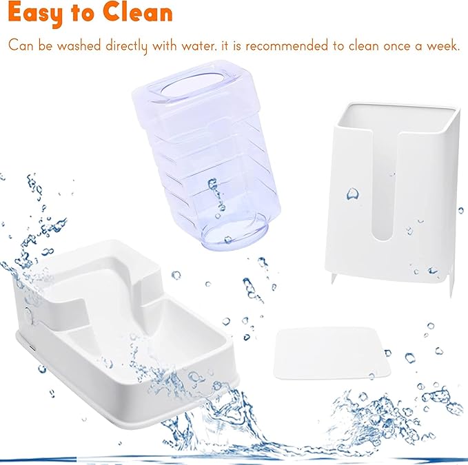 Automatic Pet Feeders Automatic Dog Food and Water Dispenser Water Dispenser for Dogs Gravity Water Dispenser Cat Feeders Automatic Cat Food Dog Water and Food Dispenser Gravity Pet Water Dispenser