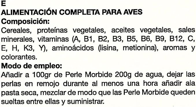 Perle Morbide White Soft Food for Canaries, Finches, Siskins, Goldfinches, Waxbills – Protein-Rich Mini Morsels, Easy to Prepare with Water or Eggfood Mix 1Kg