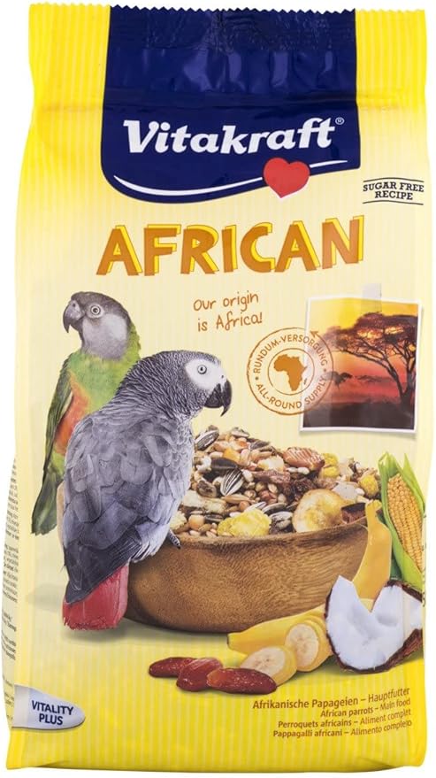 Vitakraft African Parrot Food With Figs & Carob - 750G Bag