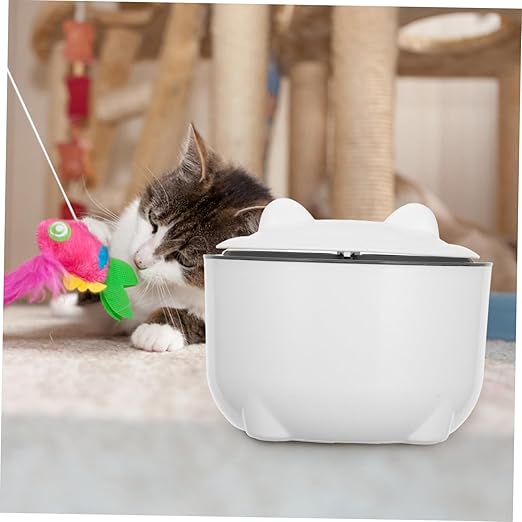 1 Set Litter Trash Bin with Lid One Button Operation Includes Trash Bags Decorative Small Plastic Waste Container for Cat Litter for Fresh Indoor Air