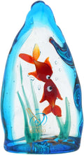 Glass Of Venice Murano Glass Aquarium with Two Tropical Fish - 4 inches