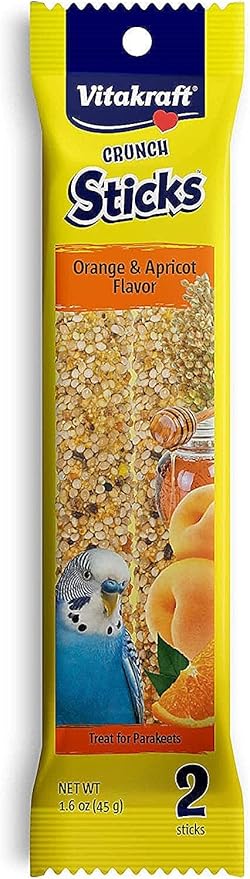 Vitakraft Parakeet Orange Glazed Treat Sticks
