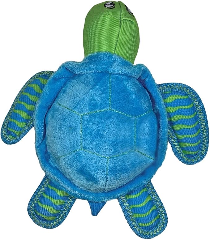 Spunky Pup Clean Earth Plush Turtle | Made from 100% Recycled Water Bottles | Small