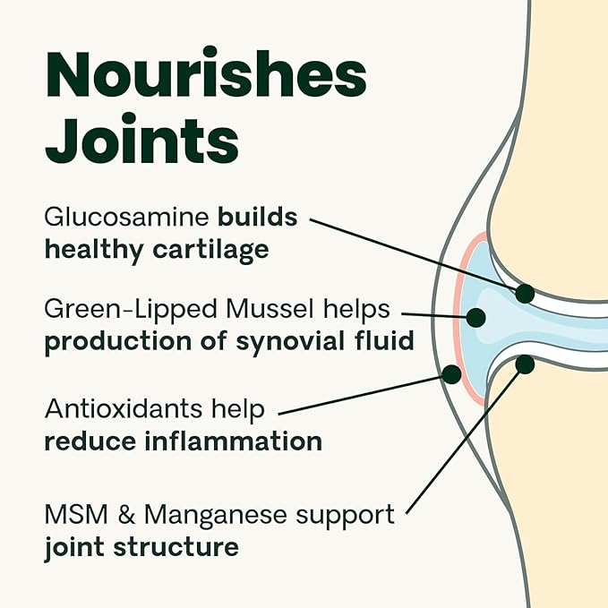 VetriScience Extra Strength Healthy Hip & Joint Chews, GlycoFlex Glucosamine and Green-Lipped Mussel Joint Support Supplement for Cats, Promote Mobility and Soothe Joint Discomfort, Chicken, 60 Count