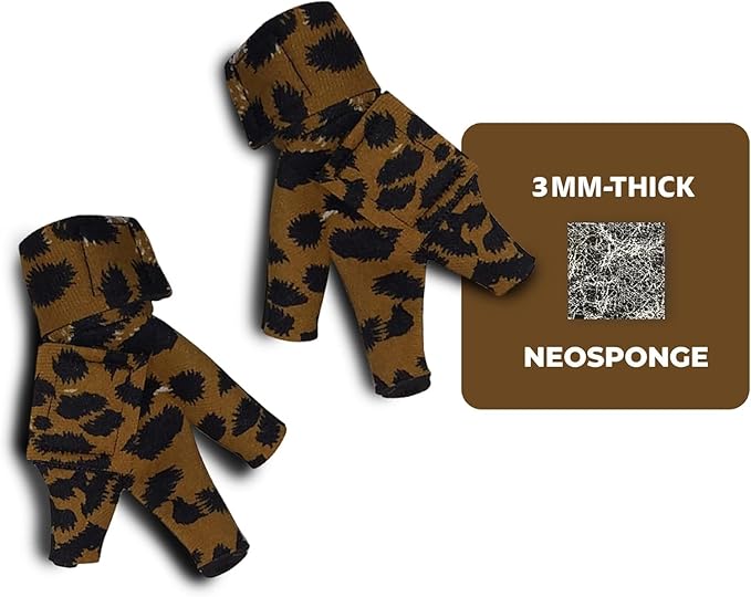 Chicken Shoes for Injured Feet – Protective Neoprene Footwear for Chicken, Open-Toe Design for Bumblefoot Relief, Made in USA (Chicken Shoes, Leopard, Medium Chickens)