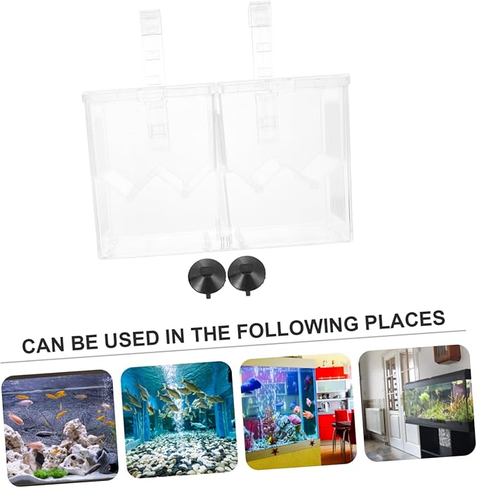 Hatching Incubator Box Aquarium Breeding Accessory Isolation Tank for Aggressive Injured Fish Plastic Material