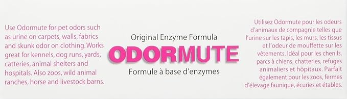 Doggie Dooley Odormute, Unscented - 3oz Cleaning Powder Concentrate - Break Down Pet Odor on Carpets, Fabrics and Kennels - Mix-with-Water Cleaning Formula, Makes Up to 3 Gallons