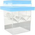 Floating Hatching Box Fish Breeding Box Fish Nursery Separation Hatchery Fish Isolation Box for Baby Fishes Shrimp,Fish Egg, Blue