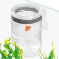 La La Pet Floating Fish Breeding Isolation Box with Suction Cups 270°Flowing Water Propagation Separate Parent and Baby Fishes Transparent Hatching Boxes Incubator for Tanks Large