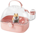 Bird Carrier Cage | PVC Chinchilla Carrier Cage with Water Bottle | Pet Bird Carrying Supplies Spacious Design for Sparrow Macaws Conures Chinchillas Budgies Cockatiels Parakeet Hedgehog