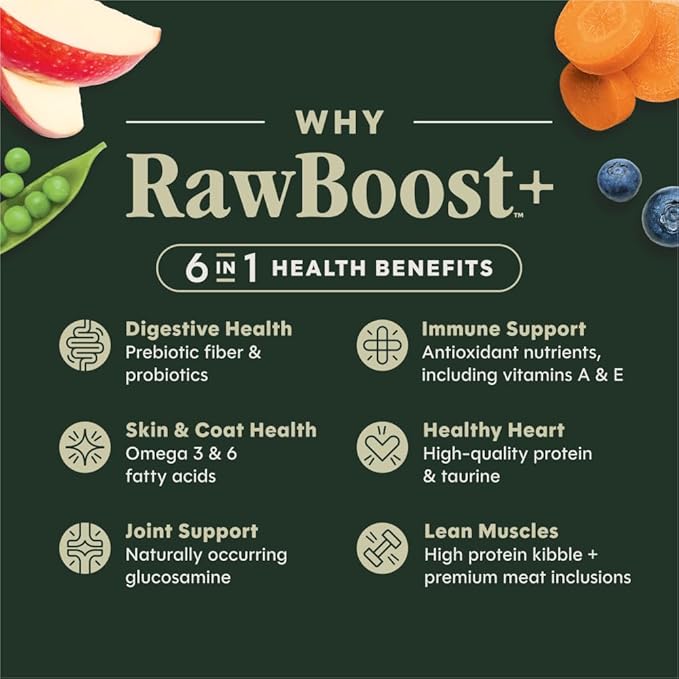 Instinct RawBoost, Natural Dry Dog Food with Freeze-Dried Pieces, High Protein, Grain-Free Recipe - Real Salmon, 3.5 lb. Bag