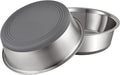 PEGYY11 Nonslip Stainless Steel Dog Bowls, 7.6 US Cup, 2 Count
