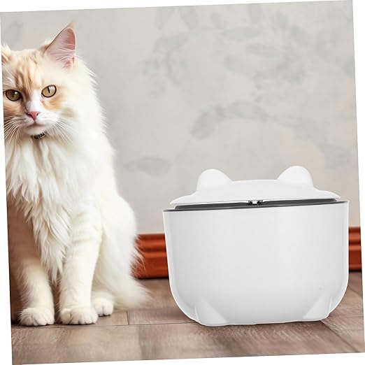 Hemoton 1set Enclosed Cat Litter Disposal Bin with Lid Odor-Sealing Trash Can for Cats Large Capacity Plastic Waste Container Includes Garbage Bags for Bathroom Kitchen and Office Use