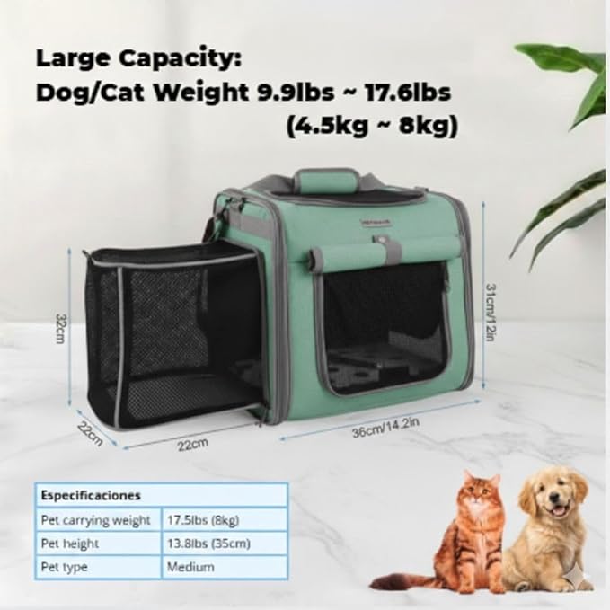 New Dog Bike Basket - Premium Dog Basket for Bike, Secure Pet Basket for Rides with Safety Strap, Dog Carrier Backpack Carrier with Dog Bowl by Luniko Shop (Blue)