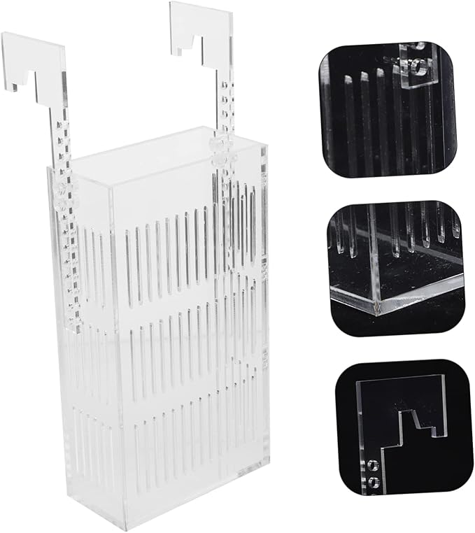 Toyvian Acrylic Fish Tank Breeding Box Betta Fish Incubator Aquarium Divider Net
