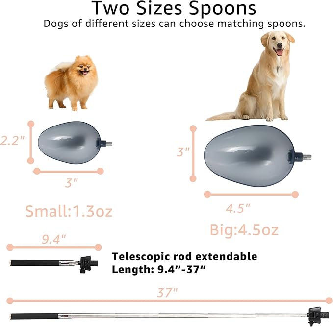 Dog Cat Urine Collector - Telescopic Urine Sample Catcher for UTI Test Kit,Dog Pee Stick for Veterinary Supplies.Dog Pregnancy Pee Test Kit(Basic Kit)