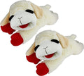 HDP Lambchop Plush Dog Toy 24" with Squeaker Color:White 24" Size:Set of 2