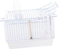 1set Portable Parrot Cage Lightweight Wire Bird Carrier for Travel Hiking Camping Pet Cage for Parrots Birds Convenient Handle for Easy Carrying for Outdoor Adventures