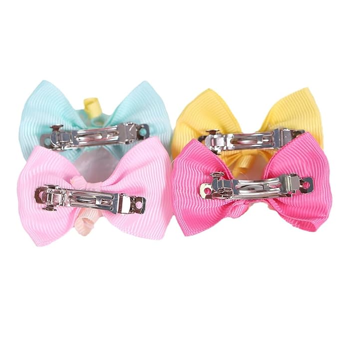 10pcs dogs Hair accessories Bows, Pet Hairstyles for Puppy Cat Cosplay Grooming Dog Pet Hair Clips Maltese Dog,Yorkie Teddy Dog hair accessories Daily