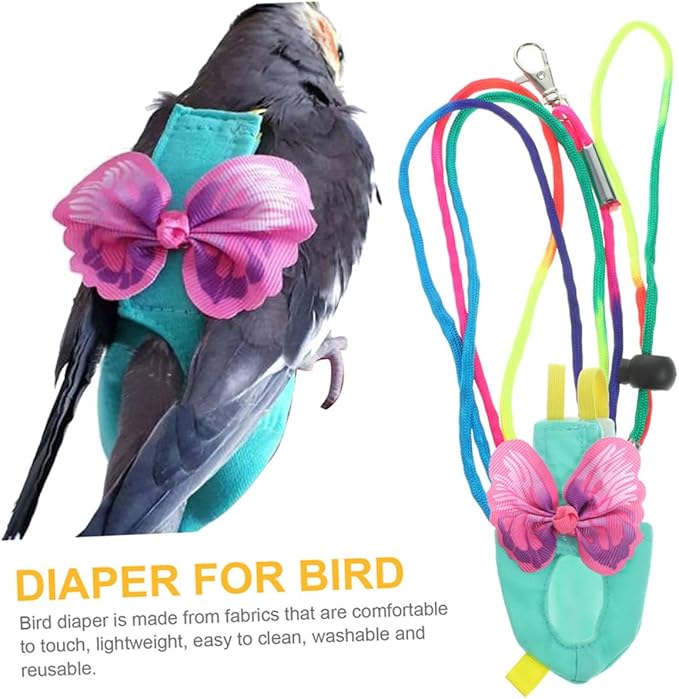 Bird Flight Suit Diaper Parrot Clothing Bird Diapers Parakeet Flight Suit Cockatiel