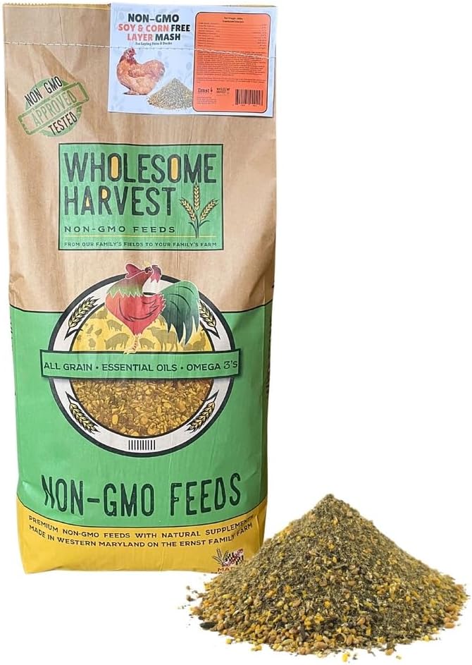 Non-GMO Soy Free-Corn Free Whole Grain Layer Mash (40 lb)