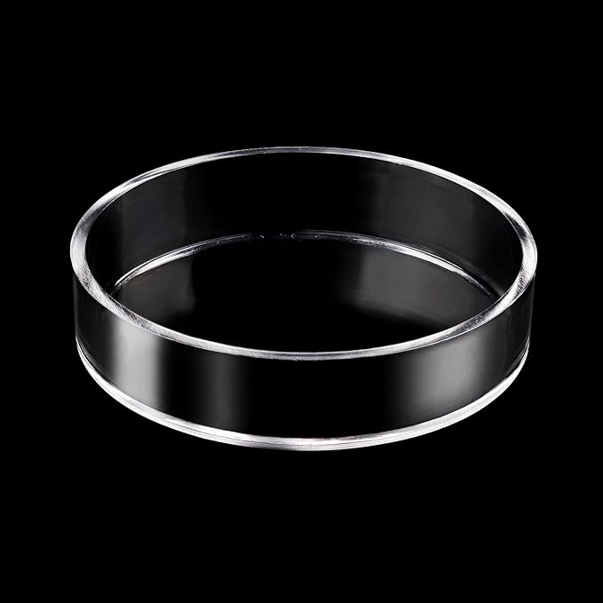 Aquarium Shrimp Feeder Dish Round Clear Fish Tank Feeding Dish Bowls (85mm)