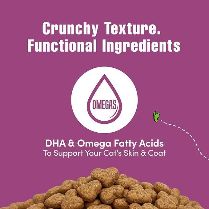 Get Naked Digestive Health Crunchy Cat Treats 6oz - Chicken Flavor, Grain-Free Cat Probiotics for Indoor Cats, Supports Healthy Digestion, Dental Health & Immunity, Made in The USA