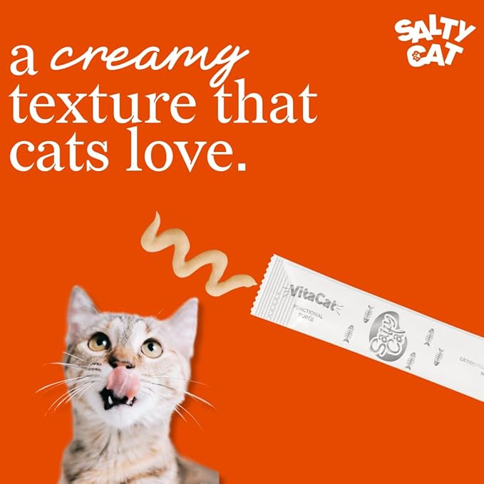 Salty Cat Happy Tummy Natural Tuna & Chicken Functional Tube Treats for Cats (12 Packs)