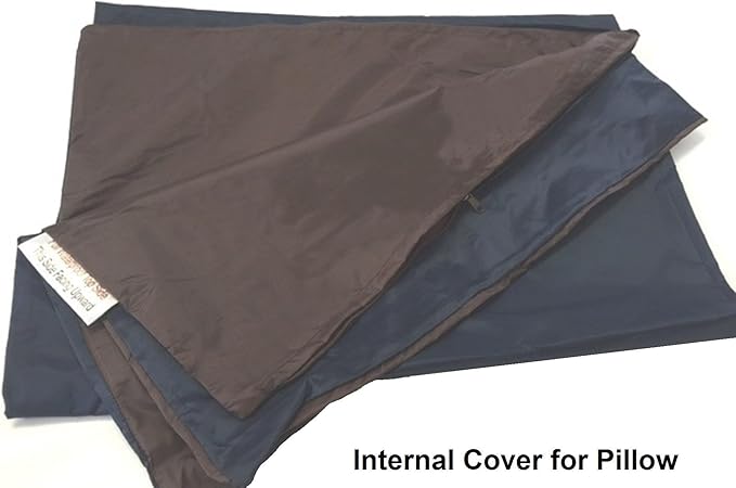Dogbed4less Shredded Memory Foam Pillow Dog Bed with Waterproof Liner and Machine Washable Cover (Espresso Mircosuede, Medium 36"X29")