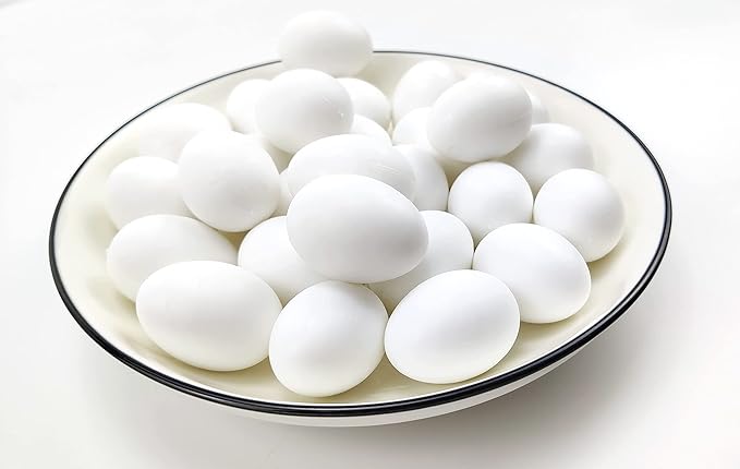 10 Pieces Pigeon Eggs Solid Plastic Eggs for Hatching Help Limit Births Laying Pigeon Agricultural Tool Poultry