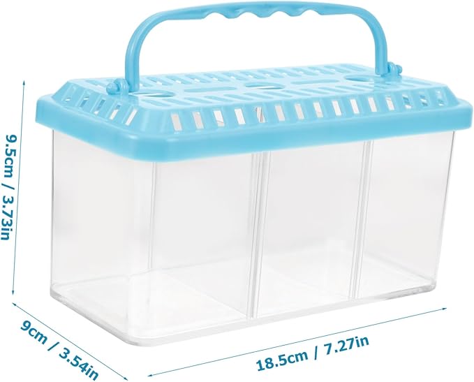 TOYANDONA Transparent Fish Breeding Tank Isolation Box Removable Divider for Betta Fish Safe Feeding System for Breeding and Isolation Aquariums