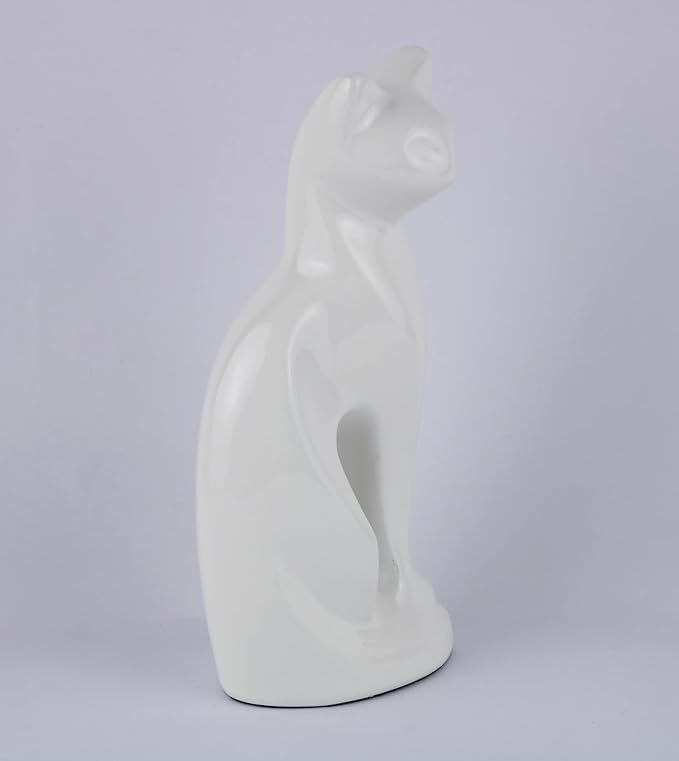 Cat Urns for Ashes - Pet Memorial Cat Urn Cat Memorial Gift, Pet Urn for Cat Ashes Keepsake Pet urns for Cats Ashes, Pet Ashes Urn, Pet Cremation Urn (White)