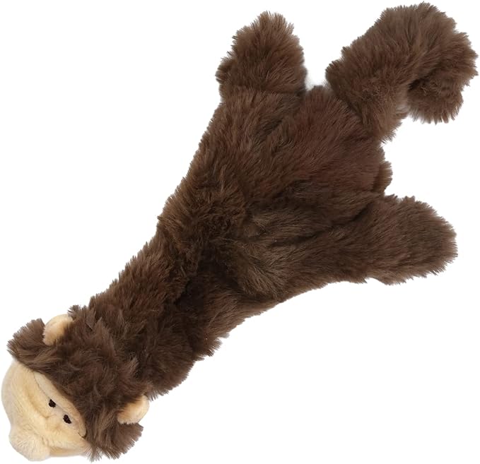 Best Pet Supplies Squeaky Dog Toys with Soft Durable Fabric for Small, Medium and Large Pets Interactive Toy for Indoor Play, Supports Active Biting and Play - Monkey, Small