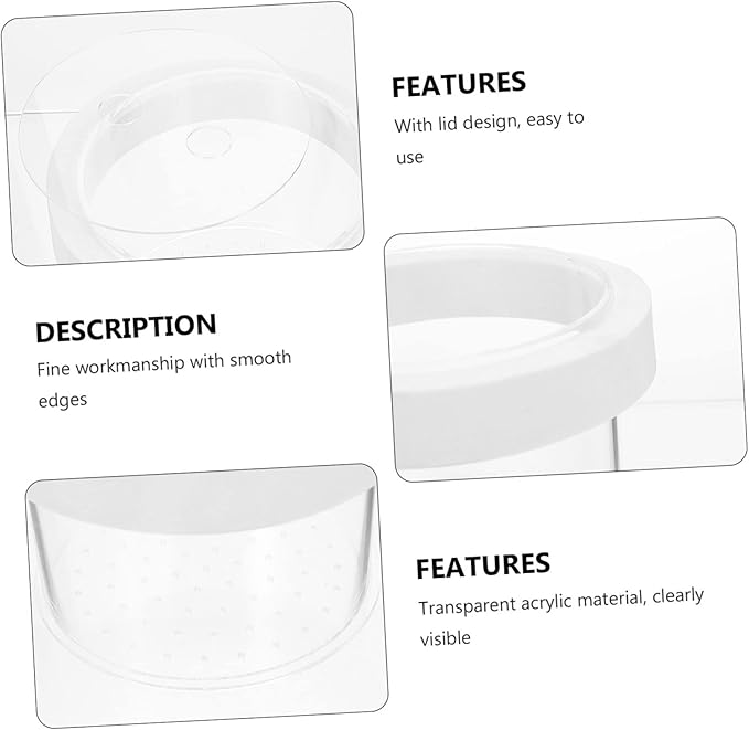 Didiseaon 3pcs Floating Acrylic Fish Breeding Box Fish Tank Isolation Container for Small Easy to Remove Water Quality Friendly Cover